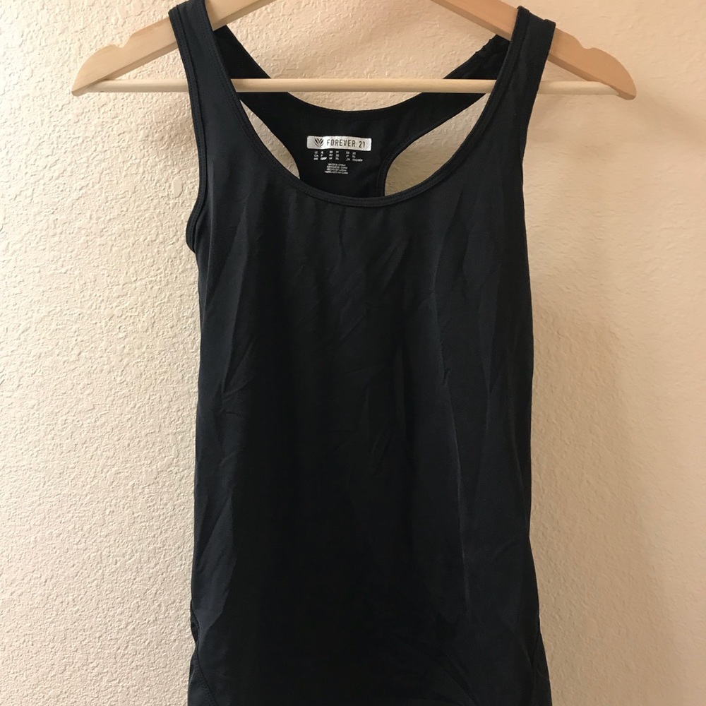 Black Work Out Tank Top
